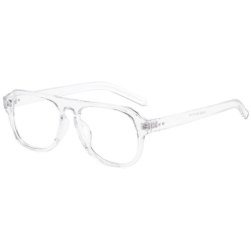 Cubojue Unisex Full Rim Square Tr 90 Titanium Reading Glasses Zn3529 Reading Glasses Cubojue 0 transparent 