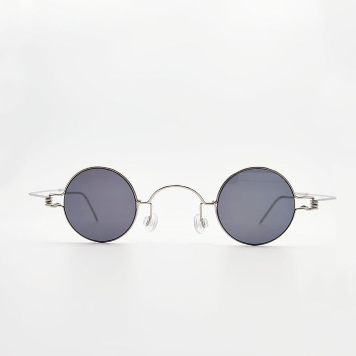Unisex Round Stainless Steel Frame Sunglasses Customized Polarized Lenses Sunglasses Yujo   