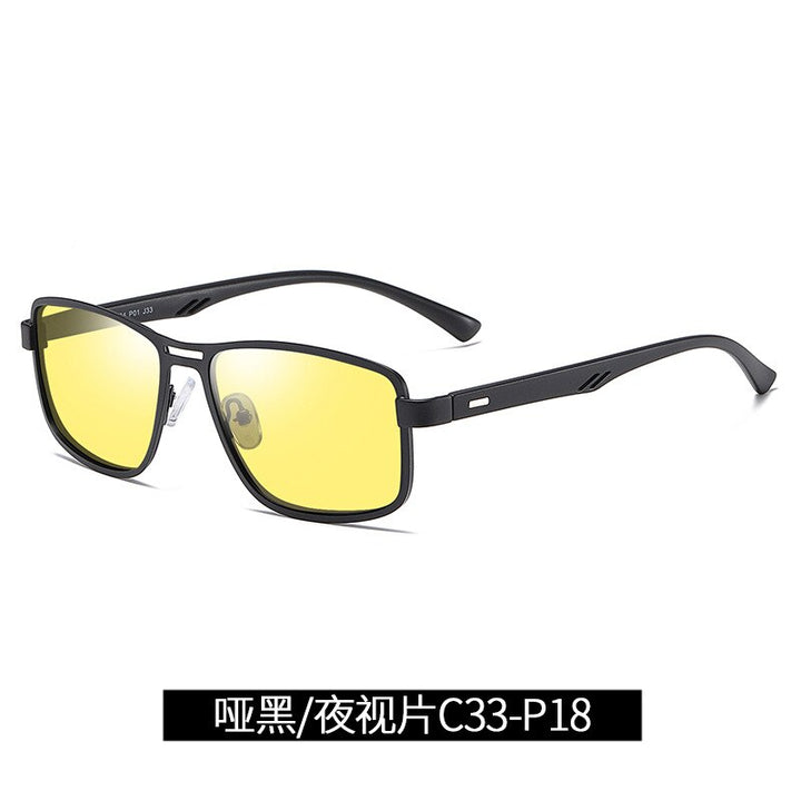 Men's Full Rim Alloy Frame Sunglasses Polarized Lenses 5925 Sunglasses Bclear C 33  