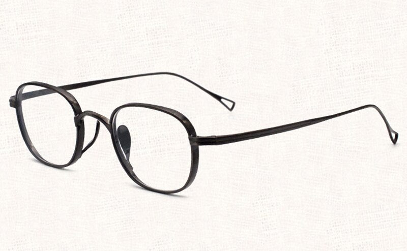 Aissuarvey Small Oval Titanium Full Rim Frame Unisex Eyeglasses Jz8016 Full Rim Aissuarvey Eyeglasses   