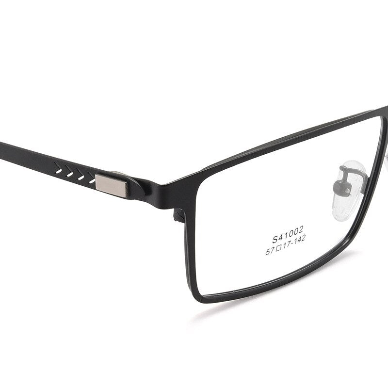 Handoer Men's Full Rim Square Alloy Eyeglasses 41002 Full Rim Handoer   