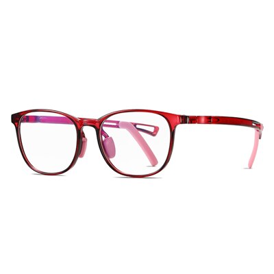 Ralferty Kids' Eyeglasses Acetate Non-Slip D5111 Frame Ralferty C3 Wine Red  