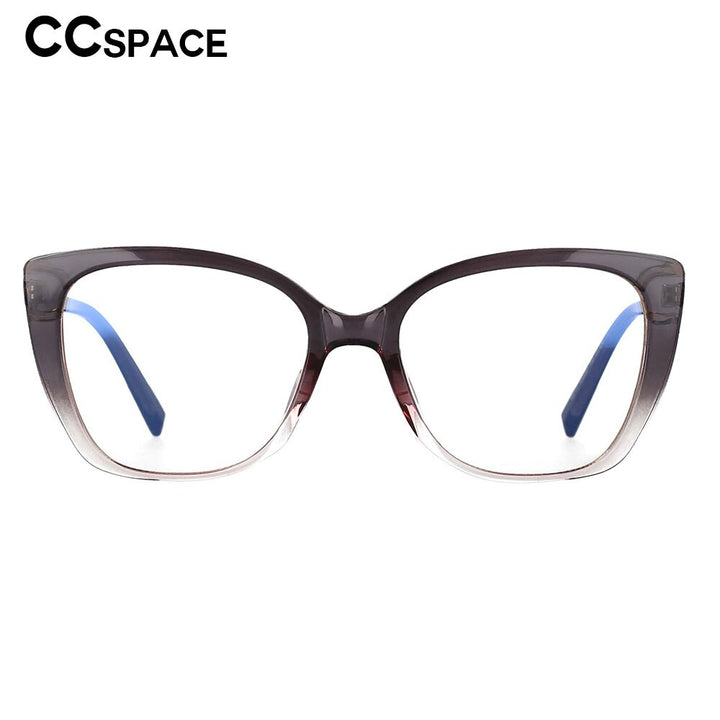 CCSpace Women's Full Rim Square Cat Eye Tr 90 Titanium Frame Eyeglasses 53117 Full Rim CCspace   
