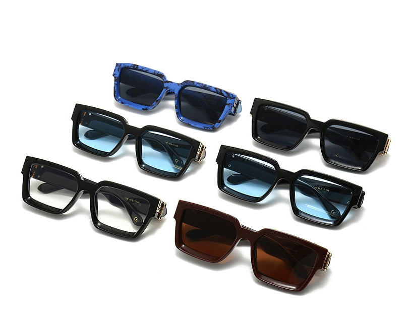CCSpace Unisex Full Rim Square Resin Frame Sunglasses 46167 Sunglasses CCspace Sunglasses   