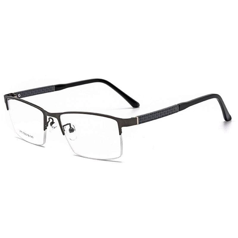 Hotochki Men's Semi Rim Browline Alloy Frame Eyeglasses 2470 Semi Rim Hotochki   