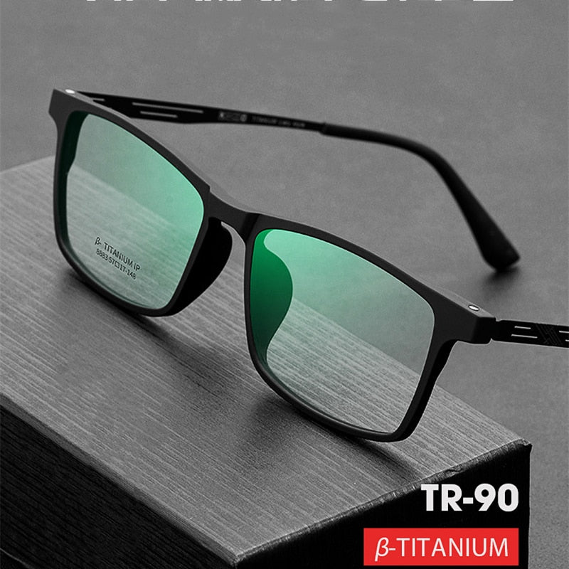 Yimaruili Unisex Full Rim TR 90 Resin β Titanium Frame Eyeglasses Y8883 Full Rim Yimaruili Eyeglasses   