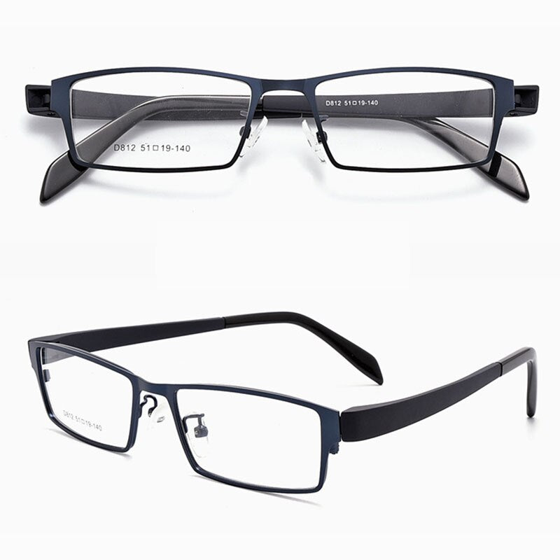 Reven Jate Unisex Full Rim Square Tr 90 Alloy Eyeglasses D812 Full Rim Reven Jate   