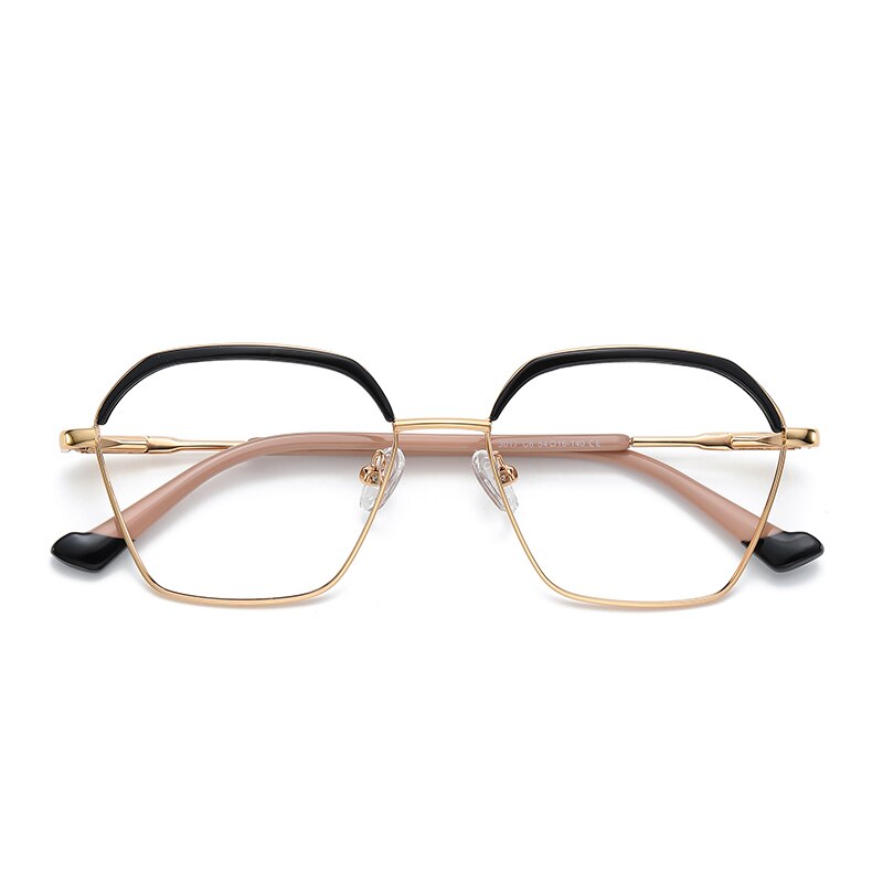 Gmei Women's Full Rim Alloy Square Frame Eyeglasses 3017 Full Rim Gmei Optical C6  