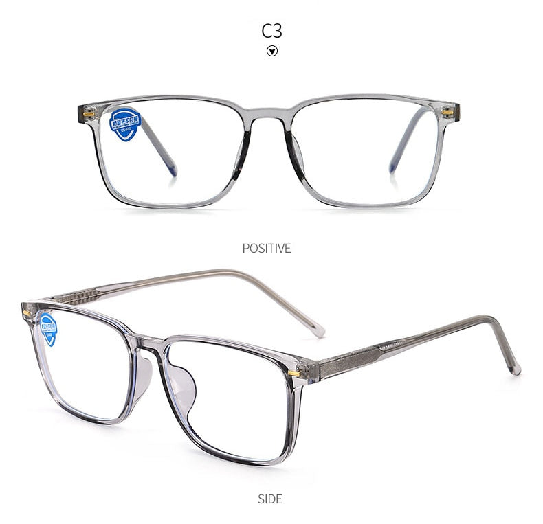 Hotony Unisex Full Rim Square TR 90 Resin Frame Spring Hinge Eyeglasses 8839 Full Rim Hotony   