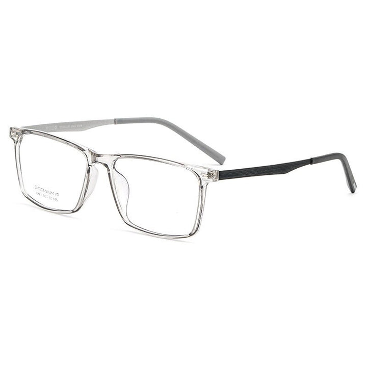 Reven Jate Men's Eyeglasses 8881 Titanium Square Frame Reven Jate   