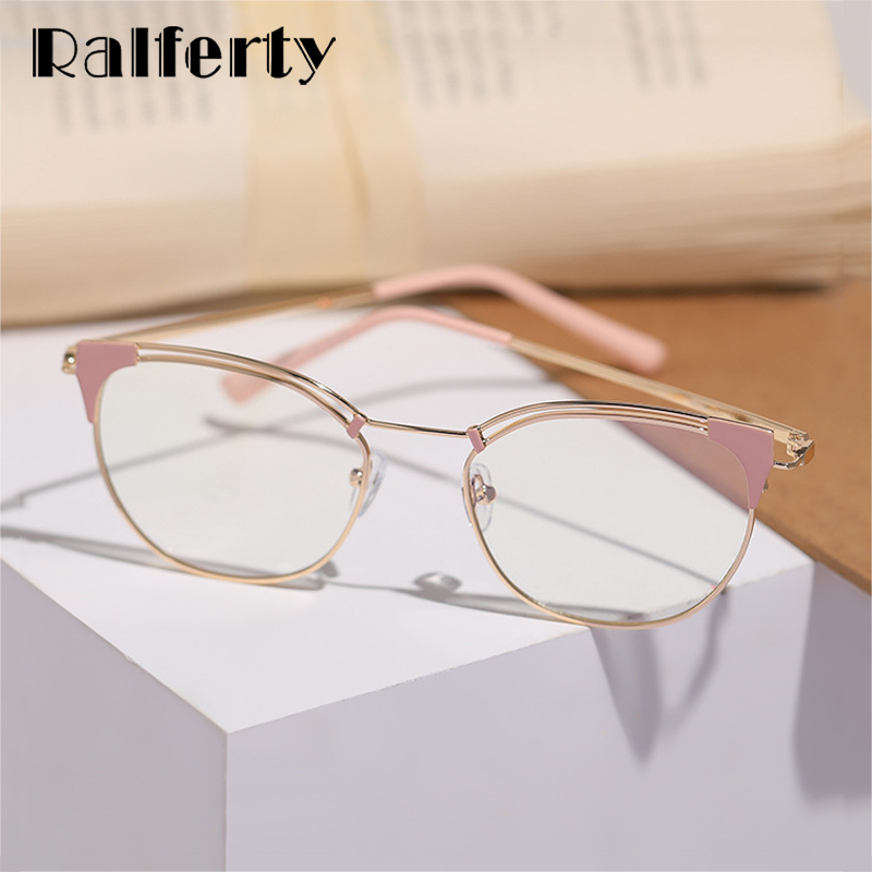 Ralferty Women's Glasses Alloy Anti Blue Light Polycarbonate F95537 Anti Blue Ralferty   