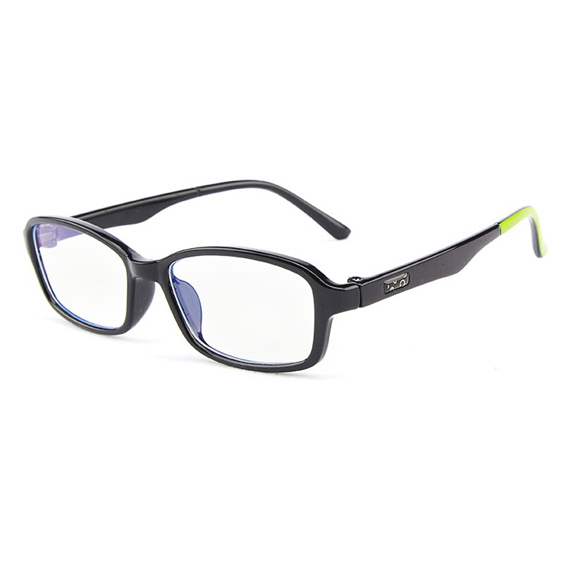 Yimaruili Unisex Children's Full Rim Square Acrylic Frame Eyeglasses F1676 Full Rim Yimaruili Eyeglasses Black  