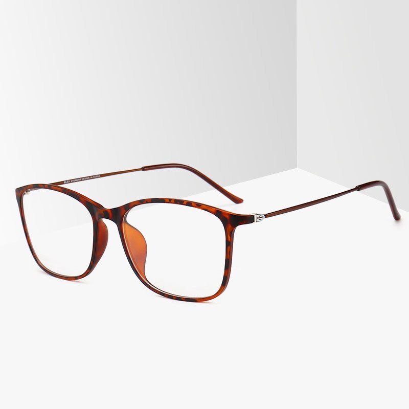 Unisex TR90 Square Full Rim Frame Eyeglasses 2215 Full Rim Bclear MULTI  