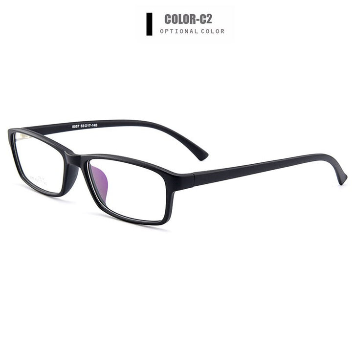 Unisex Eyeglasses Ultralight Flexible Tr90 Plastic M5057 Frame Gmei Optical C2 Matte Black  