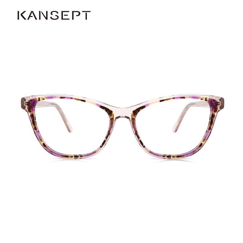 Kansept Women's Full Rim Cat Eye Acetate Frame Eyeglasses Fp1928 Full Rim Kansept   