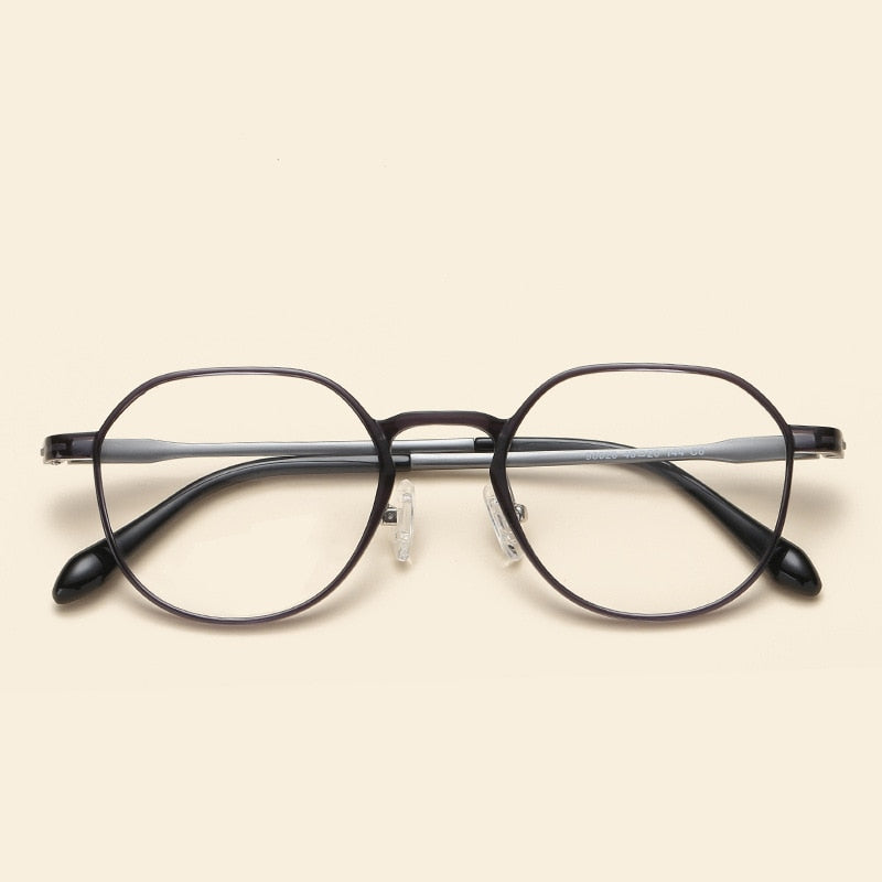 Reven Jate Unisex Eyeglasses 98020 Ultem Flexible Super Light-Weighted Frame Frame Reven Jate grey  