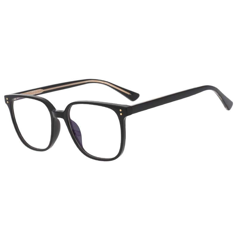 CCspace Unisex Full Rim Square Tr 90 Eyeglasses 53324 Full Rim CCspace Black  