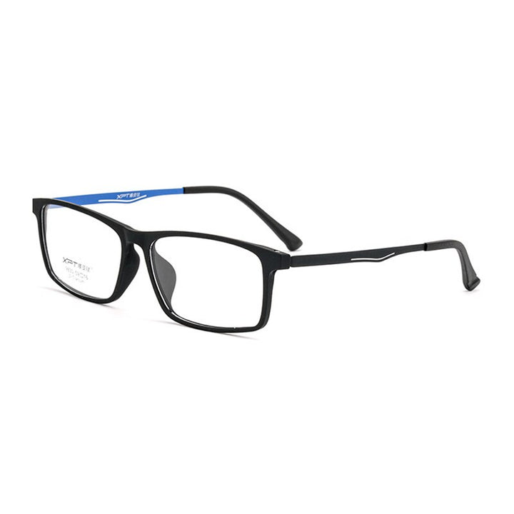 Hotony Unisex Full Rim TR 90 B Titanium Square Frame Eyeglasses 9830 Full Rim Hotony Blue  