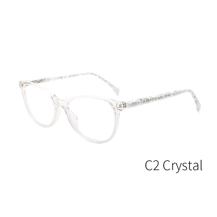 Kansept Women's Full Rim Cat Eye  Injection Acetate Frame Eyeglasses Ls8055 Full Rim Kansept LS8055C2  