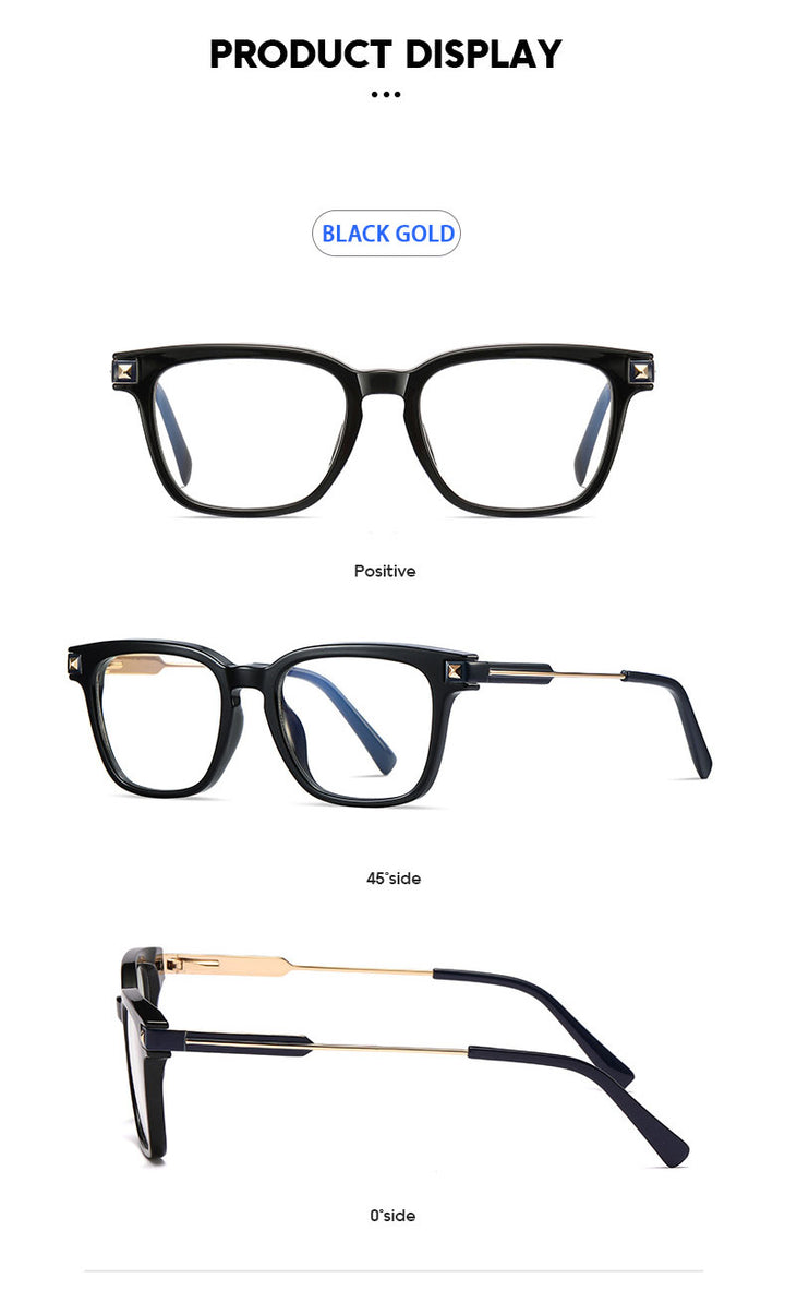 Hotony Unisex Full Rim Square TR 90 Frame Eyeglasses 2068 Full Rim Hotony   