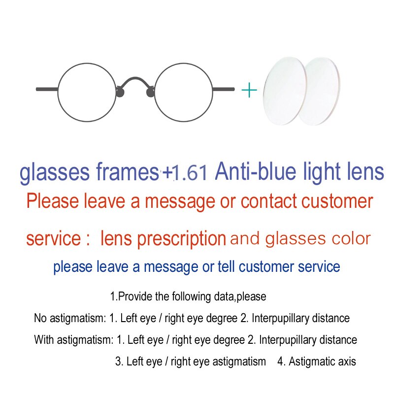 Yujo Unisex Full Rim Oval Round Titanium Eyeglasses Customized Lens Options Full Rim Yujo 1.61lens China 