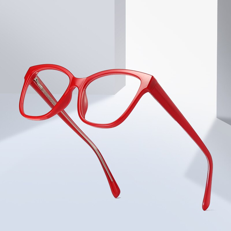 Women's Eyeglasses Acrylic Tr90 Cp Frame Cat Eye 2028 Frame Gmei Optical   