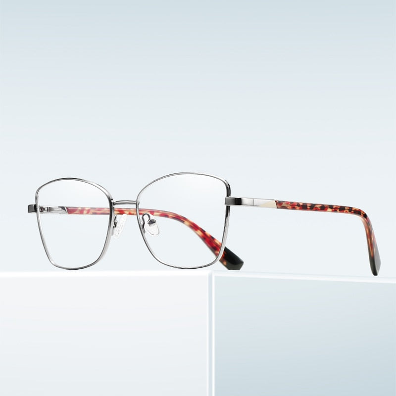 Women's Eyeglasses Anti Blue Ray Light Blocking Alloy 3010 Frame Reven Jate   