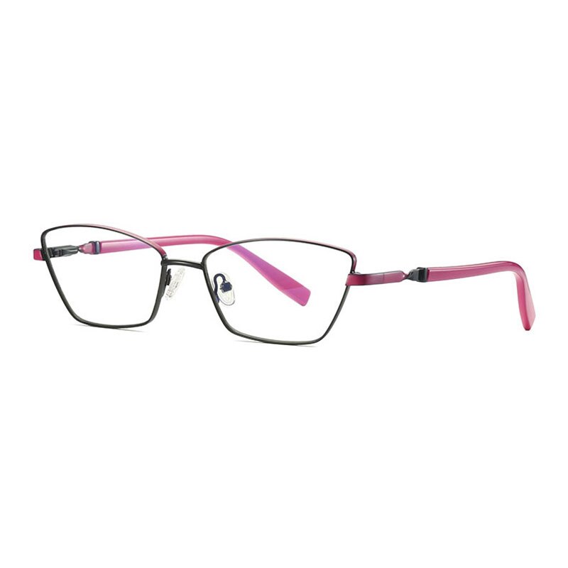 Hotony Women's Full Rim Cat Eye Alloy Front Frame Eyeglasses 3012 Full Rim Hotony Red  