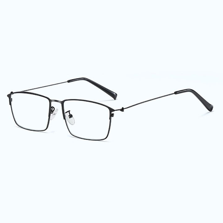 Hotony Unisex Full Rim Square Alloy Frame Anti Blue Light Reading Glasses  9011 Reading Glasses Hotony +100 black 