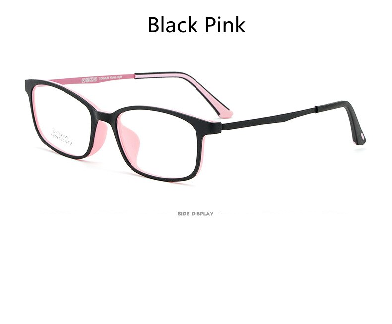 KatKani Women's Full Rim TR 90 Resin β Titanium Frame Eyeglasses Y2009 Full Rim KatKani Eyeglasses   