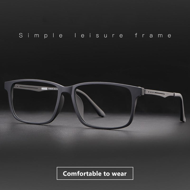 Yimaruili Unisex Eyeglasses Plastic Titanium 8g Large Glasses 8838 Frame Yimaruili Eyeglasses   
