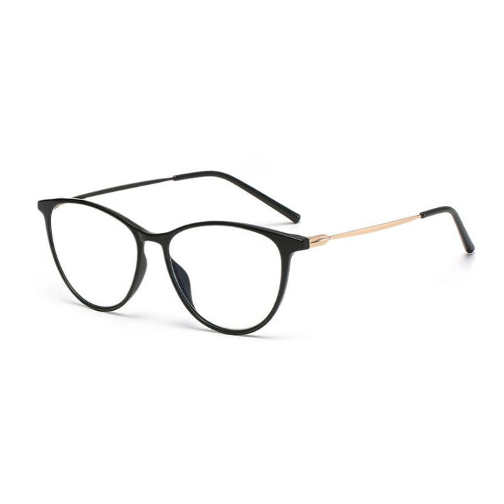Handoer Unisex Full Rim Round Tr 90 Eyeglasses Trws902 Full Rim Handoer Black  