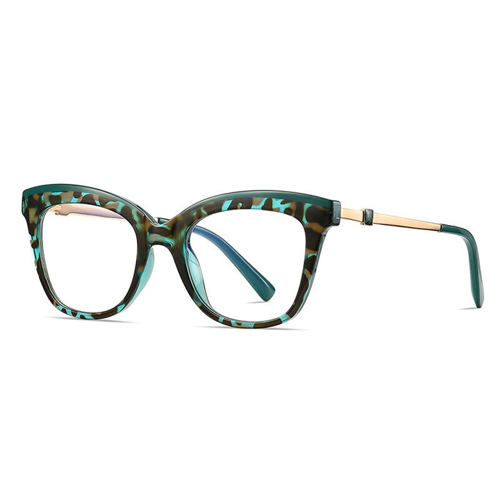 Hotony Women's Full Rim Cat Eye TR 90 Resin Frame Eyeglasses 2065 Full Rim Hotony C3  