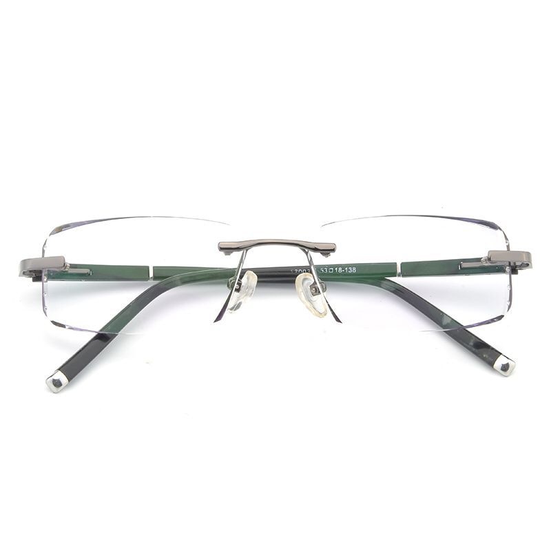 Reven Jate R58003 Alloy Rimless Diamond Cutting Man Glasses Frame Eyeglasses Men Eyewear Rimless Reven Jate   
