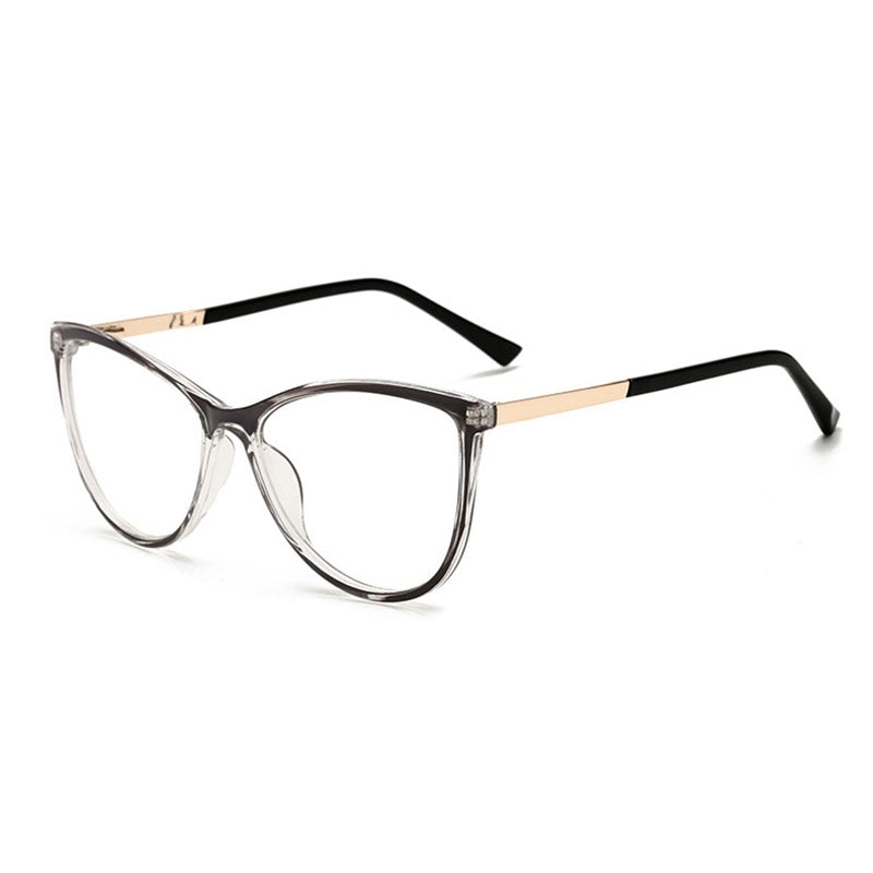 Hotony Unisex Full Rim Cat Eye Alloy Frame Eyeglasses 32002 Full Rim Hotony   