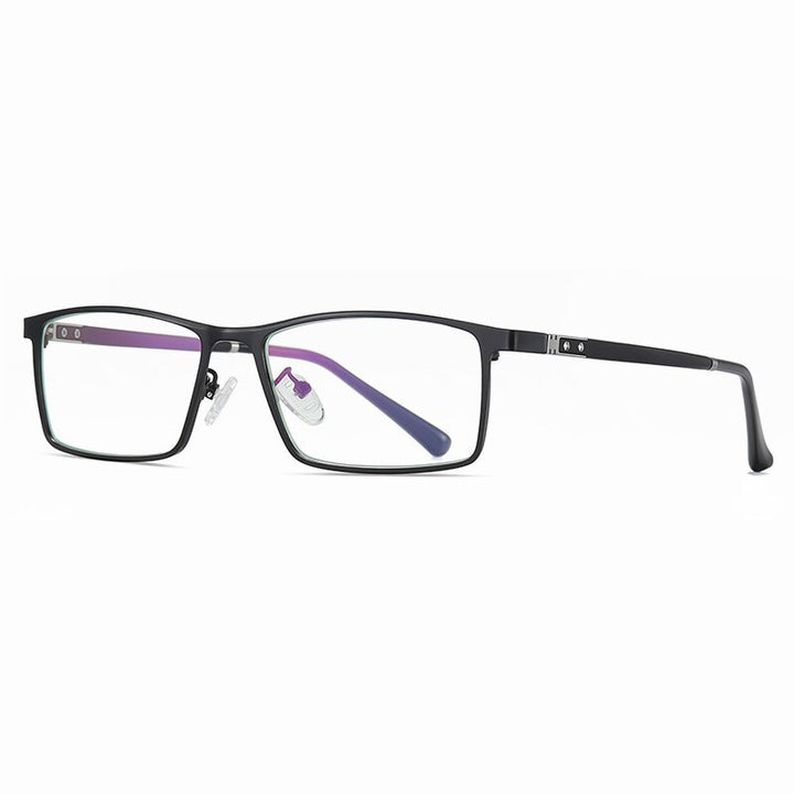 Hotochki Men's Full Rim Alloy Frame Anti Blue Lens Eyeglasses 2316 Full Rim Hotochki black  