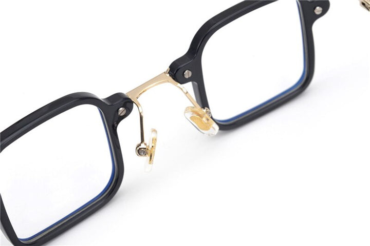 Aissuarvey Unisex Acetate Metal Square Full Rim Eyeglasses Hp506 Full Rim Aissuarvey Eyeglasses   