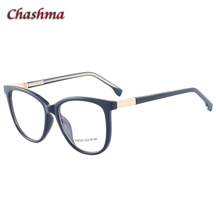 Chashma Ochki Women's Full Rim Square Tr90 Titanium Eyeglasses 87004 Full Rim Chashma Ochki   