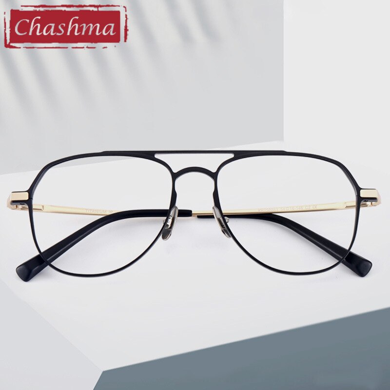 Unisex Oversized Curved Aluminum Magnesium Frame Eyeglasses 98863 Frame Chashma   