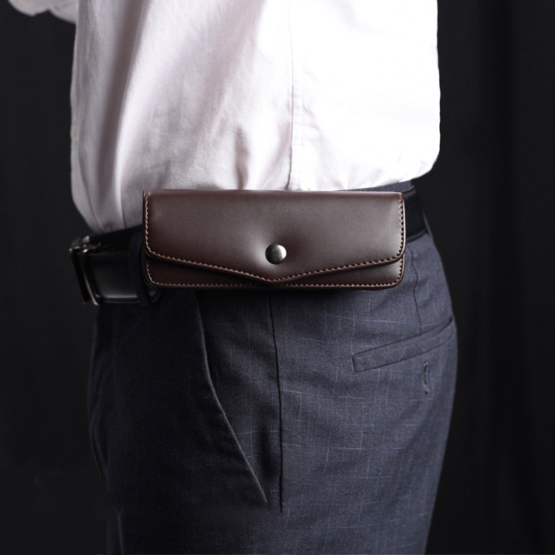 Men's Wearable PU Leather Eyeglass Case Box For Belts Case Cubojue Case   