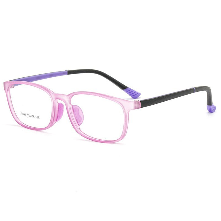 Aissuarvey Children's Rectangular Full Rim Sports Frame Unisex Eyeglasses 8093 Sport Eyewear Aissuarvey Eyeglasses Purple  
