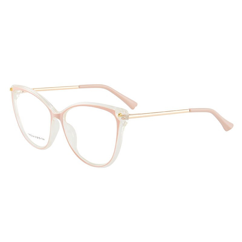 Hotony Women's Full Rim TR 90 Resin Cat Eye Frame Eyeglasses 7014 Full Rim Hotony Pink  