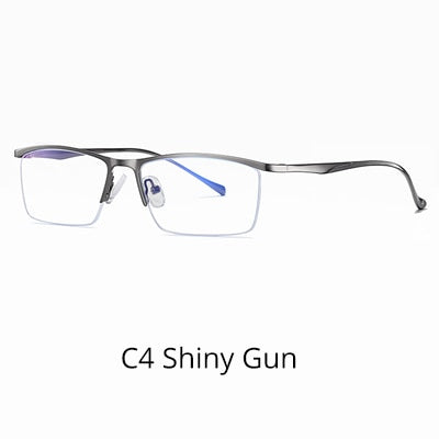 Ralferty Men's Eyeglasses Anti Blue Light Anti-Glare D5910 Anti Blue Ralferty C4 Shiny Gun  