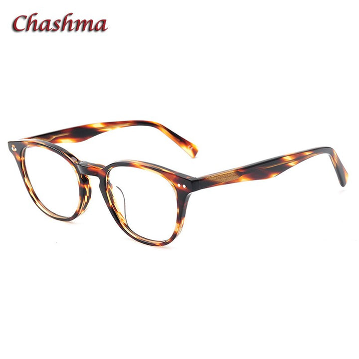 Chashma Ochki Unisex Full Rim Round Square Acetate Eyeglasses 7921 Full Rim Chashma Ochki   