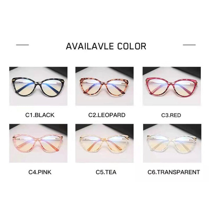 Handoer Women's Full Rim Cat Eye Tr 90 Alloy Eyeglasses 9013 Full Rim Handoer   