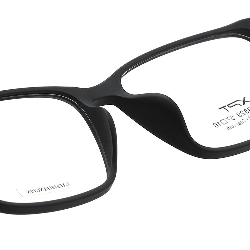 Reven Jate Unisex Eyeglasses 9829 Ultralight Pure Titanium Square Big Frame Frame Reven Jate   
