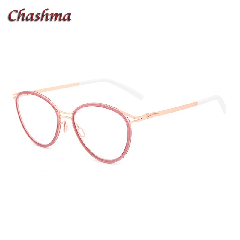 Chashma Ottica Unisex Full Rim Round Acetate Eyeglasses 8903 Full Rim Chashma Ottica C4  
