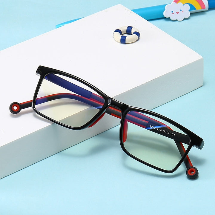 Yimaruili Unisex Children's Full Rim TR 90 Resin Frame Eyeglasses 2232 Full Rim Yimaruili Eyeglasses   