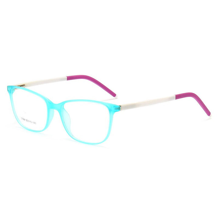 Hotochki Unisex Full Rim PC Plastic Resin Frame Eyeglasses 5799 Full Rim Hotochki Sky Blue  