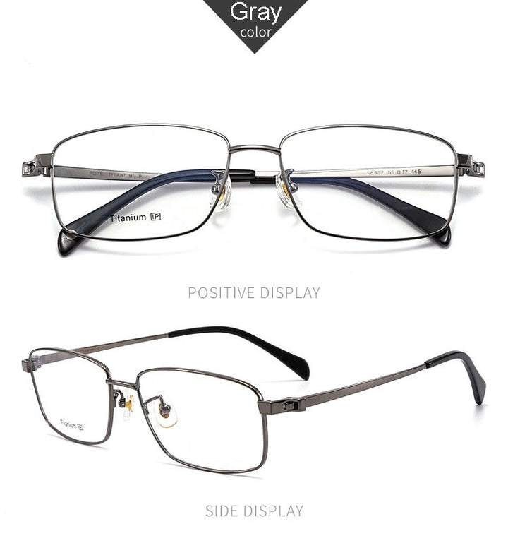 Hotochki Men's Full Rim Titanium Frame Eyeglasses 8357 Full Rim Hotochki   